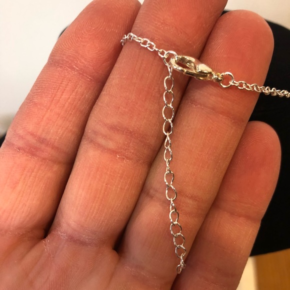 Golden Threads Fashion Jewelry Silver Toned Paw Print Necklace NWT - Picture 5 of 5